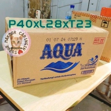 

Kardus Dus Box Karton bekas Aqua / Air Mineral 600ml