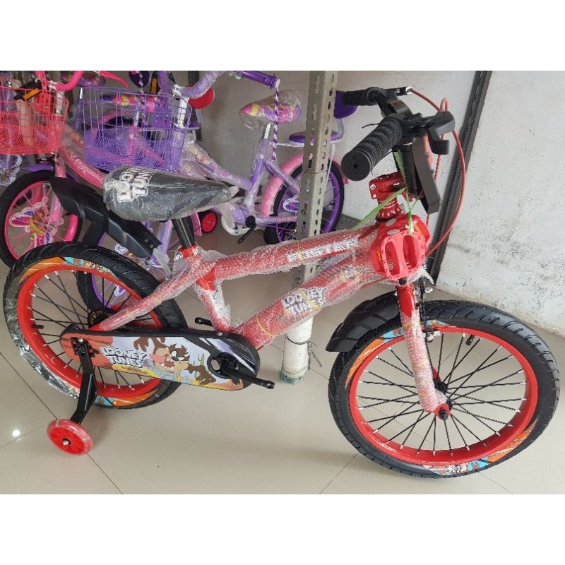 Sepeda Anak Sepeda BMX 18 inch FOSTER ( LOONEY TUNES ) ( WARNA MERAH ) ( Ban Jumbo )