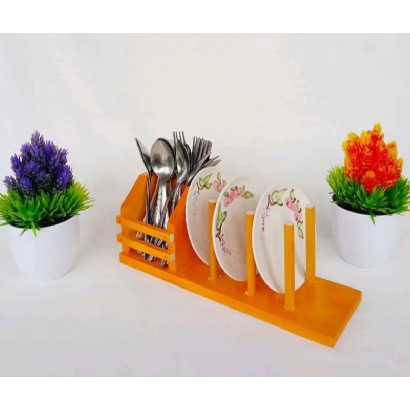 RAK PIRING RAK SENDOK RAK SERBAGUNA KAYU