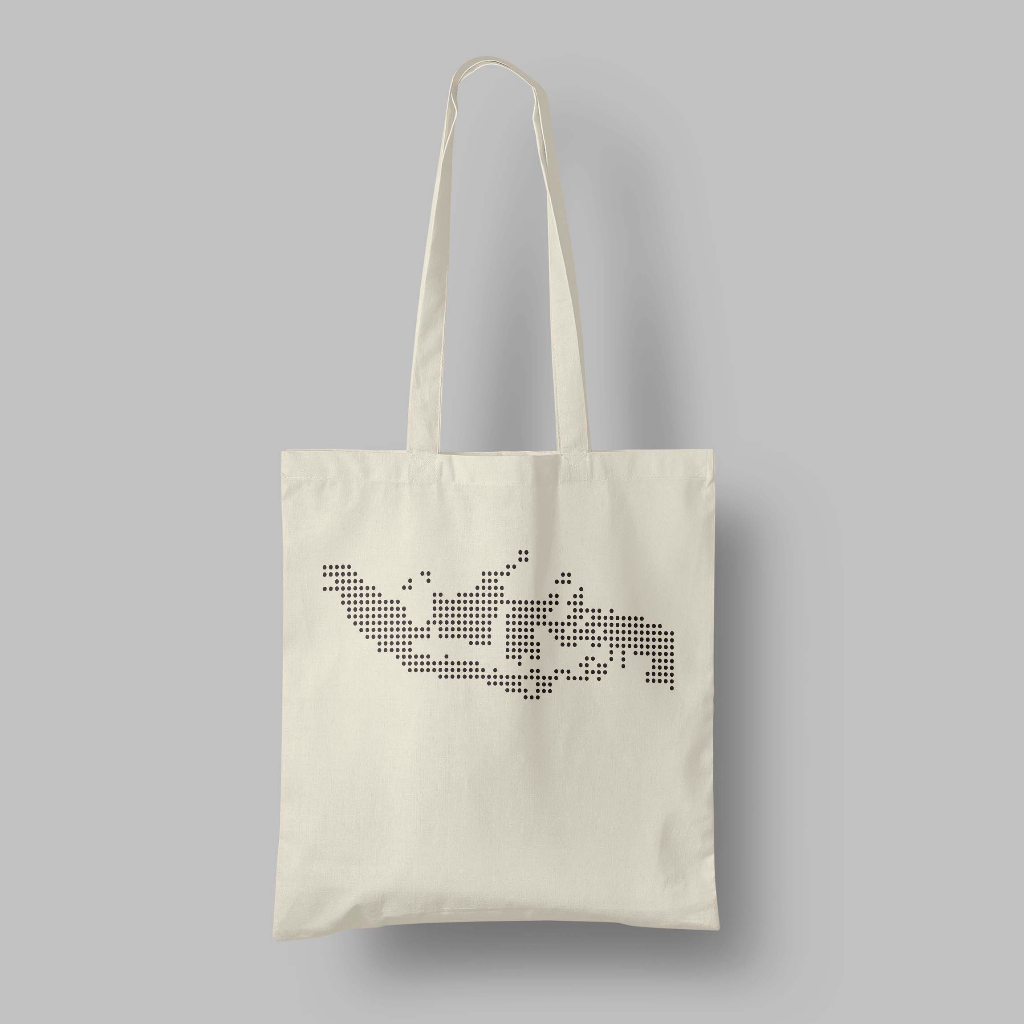 Tote bag Kanvas Peta Indonesa: Tanah Air Tas Bawaan Bahan Premium Kece Tas Toe Bawaan Simple