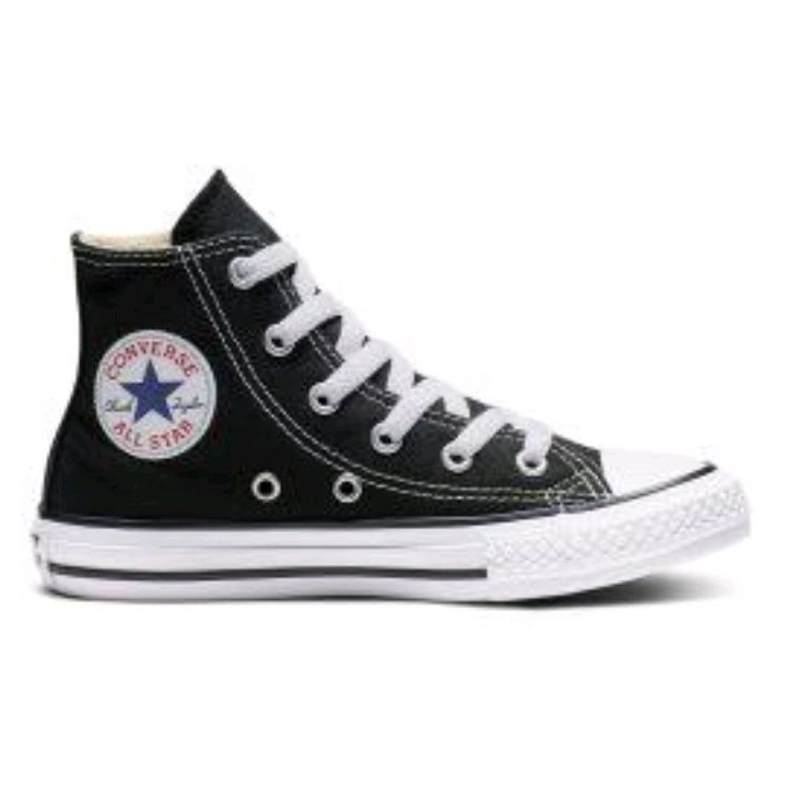 Sepatu Converse Tinggi Hitam Pria Wanita Sekolah All Star Tinggi Sepatu Kasual Kanvas Grade Original