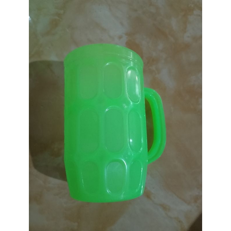 Gelas Cangkir Plastik Mug Plastik Besar Dengan Pegangan Gelas Minum Gelas Es