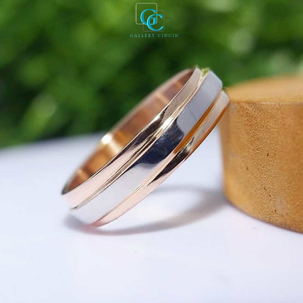 Cincin nikah perak pria tunangan kawin 97