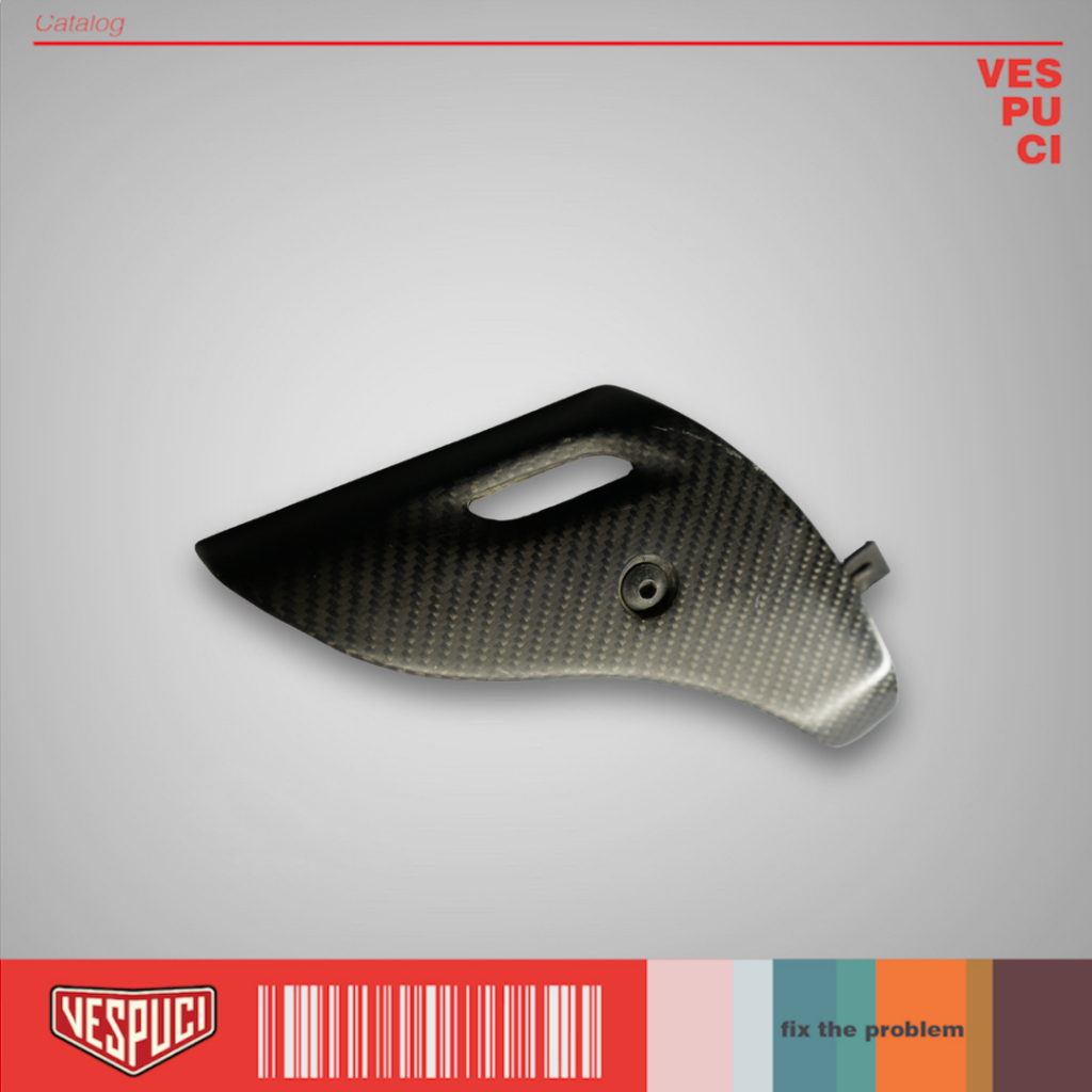 Carbon Cover Busi Dan Cover Suspensi Secound For Vespa Matic Matik Metik Sprint Primavera 3V iGet AB