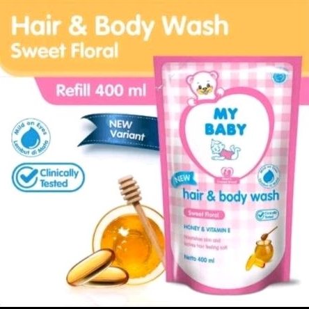 sabun bayi refill 400ml / sabun bayi hair and body / sabun cair my baby