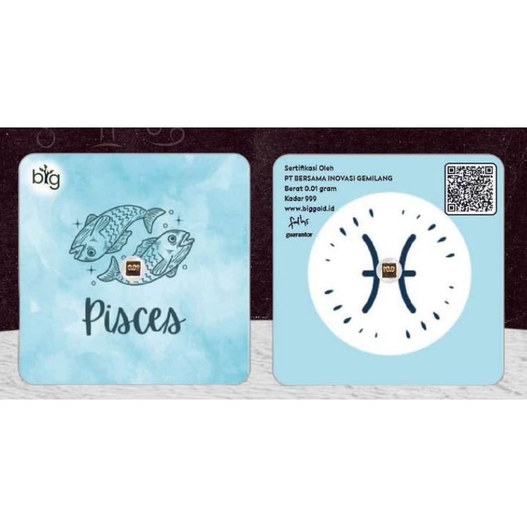 RB6 Logam Mulia Emas Hadiah BIG GOLD 0.01 gram Edisi Zodiac