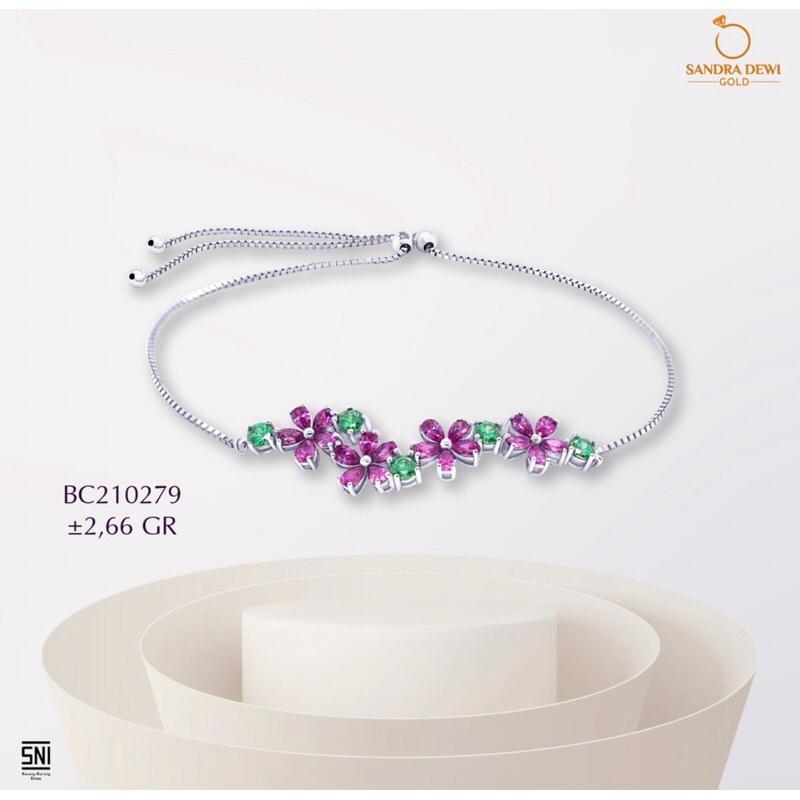 Sandra Dewi Gold Gelang Flower Garden BC210279