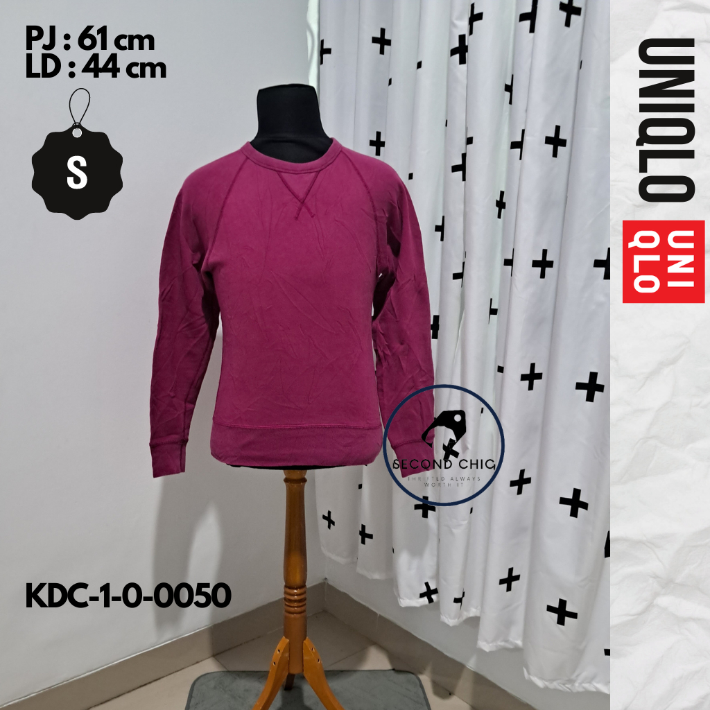 Crewneck UNIQLO ORIGINAL | Crewneck Pria | Sweater UNIQLO | Crewneck branded | Sweater branded