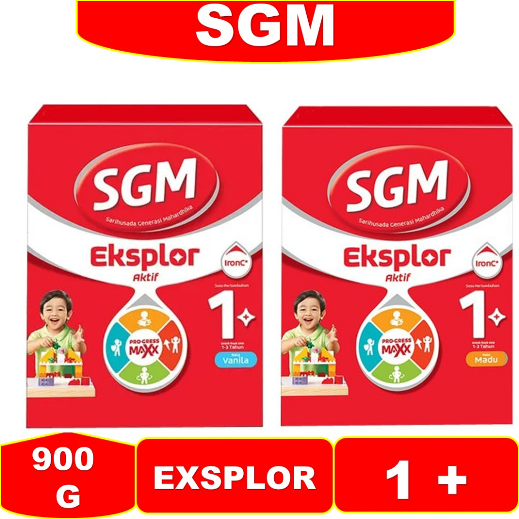 

Susu SGM EKSPLOR 1 + Kemasn box 900 GR sgm rasa Vanila sgm rasa madu