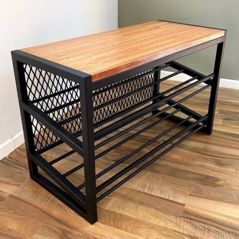 rak sepatu besi industrial