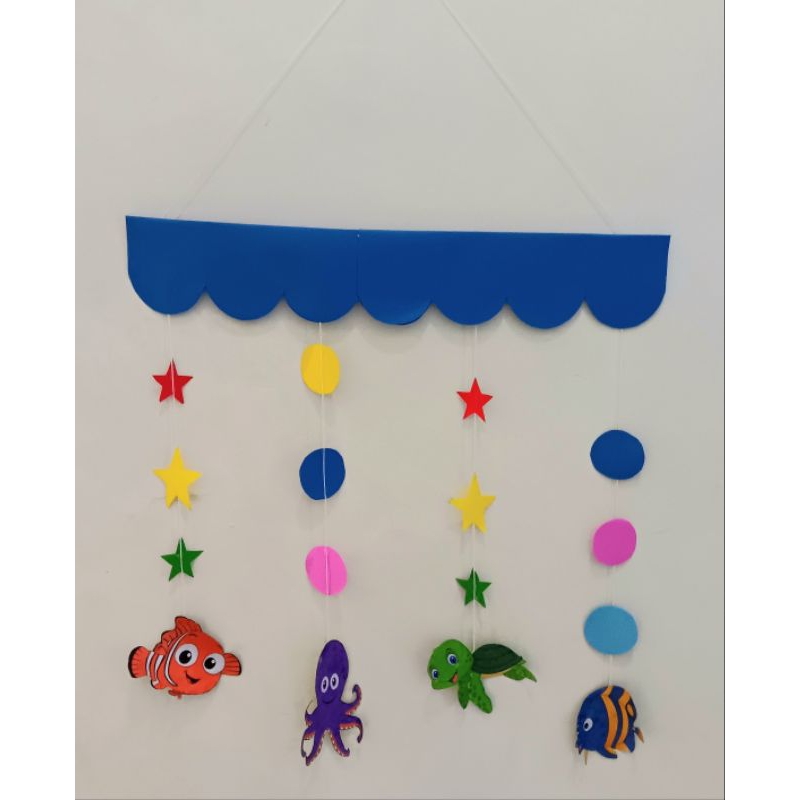 

Hiasan origami tema ikan 1 sheet