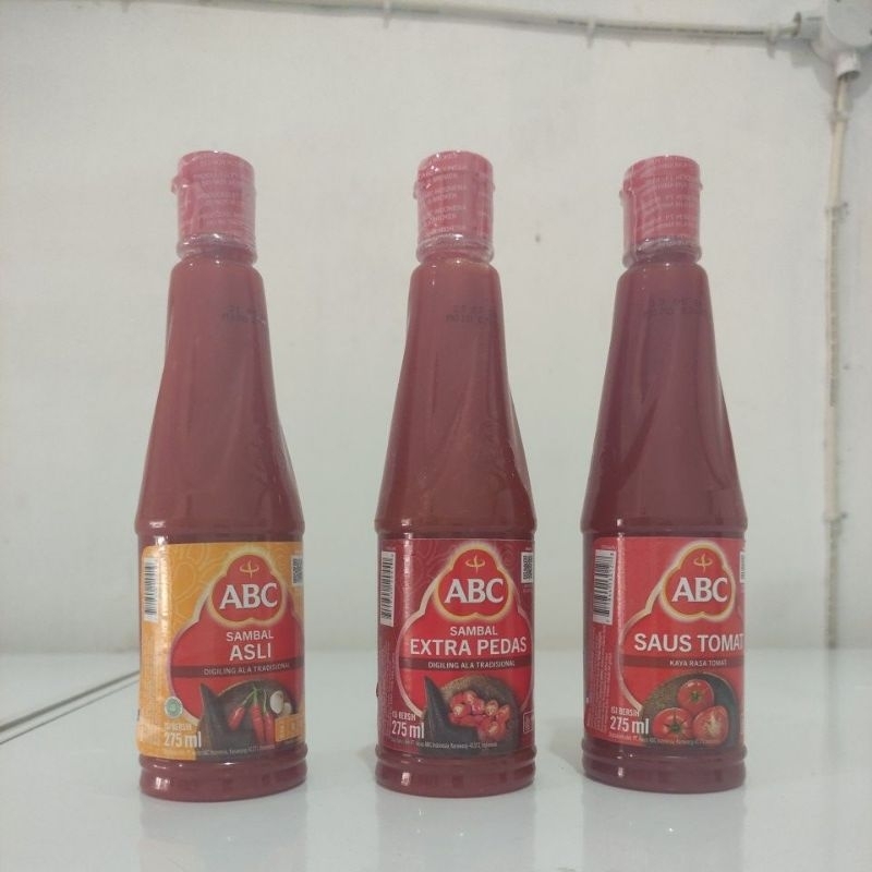 

ABC Saus Sambal Asli Extra Pedas Saus Tomat Pet 275 mililter