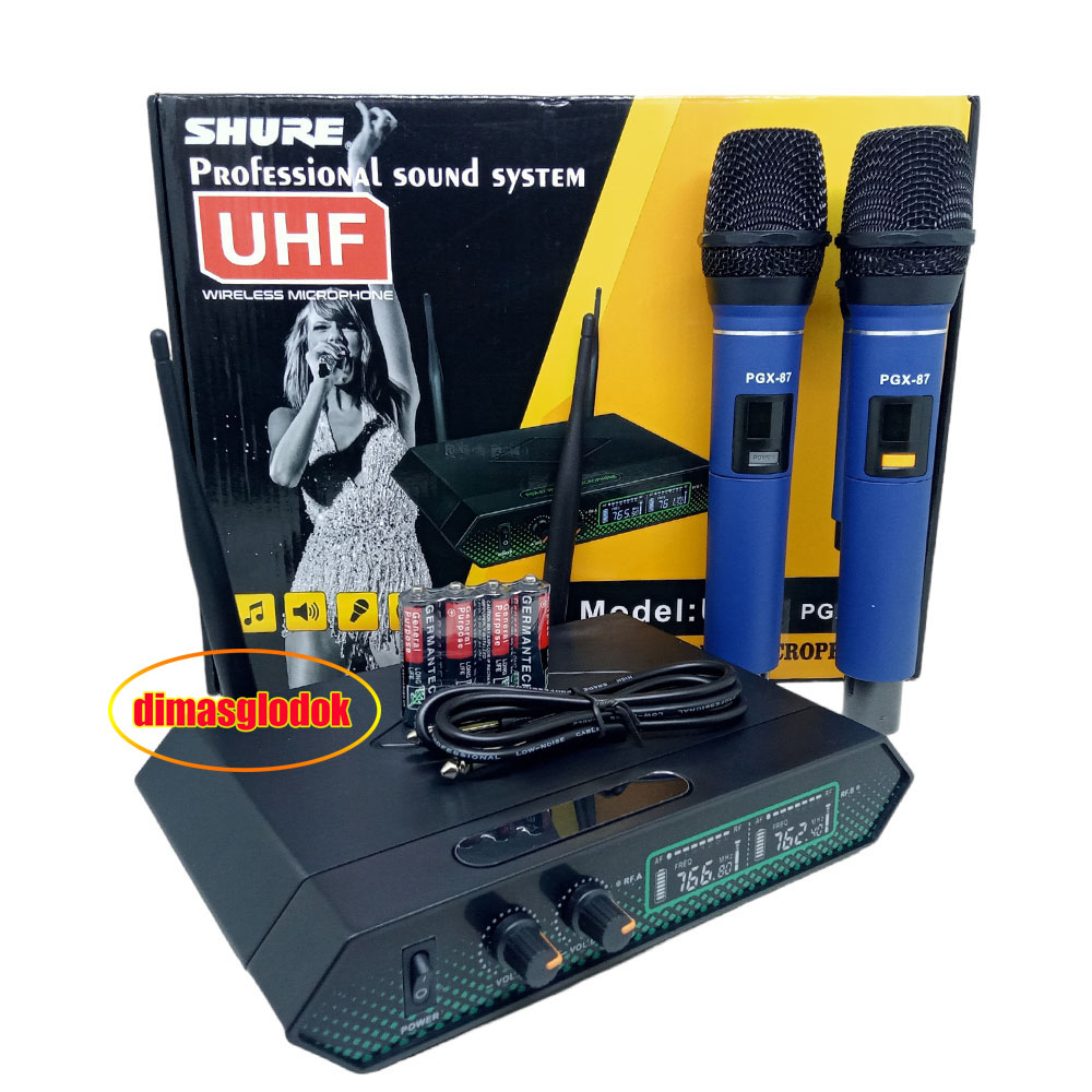 Mikropon Wireless Shure PGX 87 Mic Shure PGX87 Mikrofon Dual Mic PGX-87