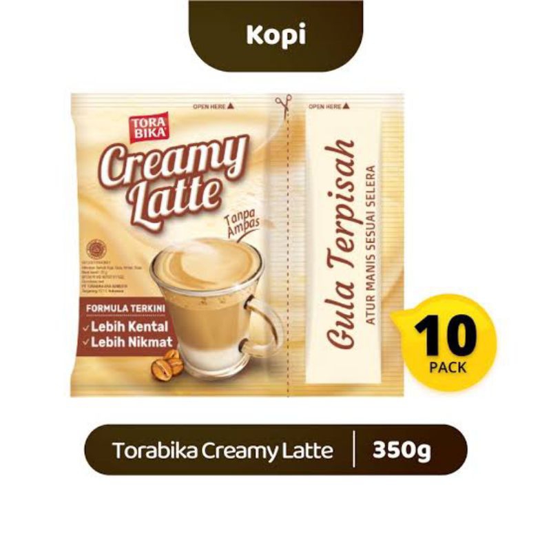 

Kopi CREAMY LATTE 1 Renceng isi 10