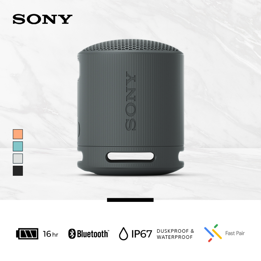 Speaker Sony SRS-XB100 Portable Wireless Speaker Bluetooth Extra Super Bass Battery Up to 16h Android &amp; IOS