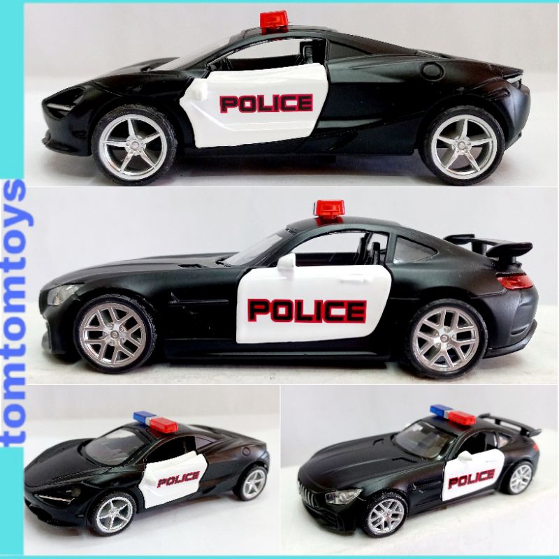 POLICE CAR Diecast Mobil Polisi Die-cast Lamborghini Bugatti McLaren Mercedes