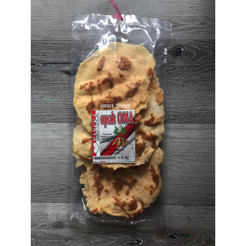 

Opak Gula Merah Bangka Cap Oma isi 7 Halal / Opak Ubi Gule Kabung Khas Bangka / Opak Singkong Bangka Gula Aren