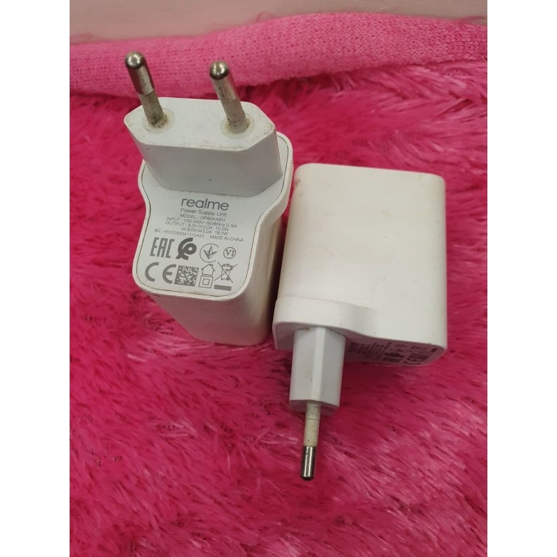 kepala charger original cabutan hp realme 18W