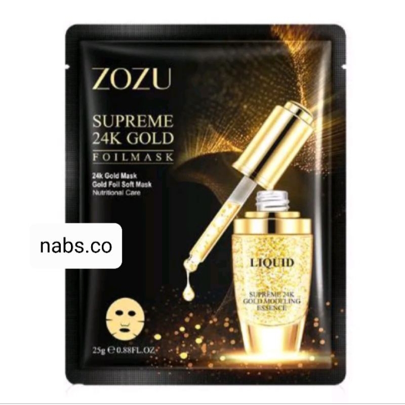 Zozu Supreme 24k Gold Sheet Mask | Zozu Gold Sheet Mask