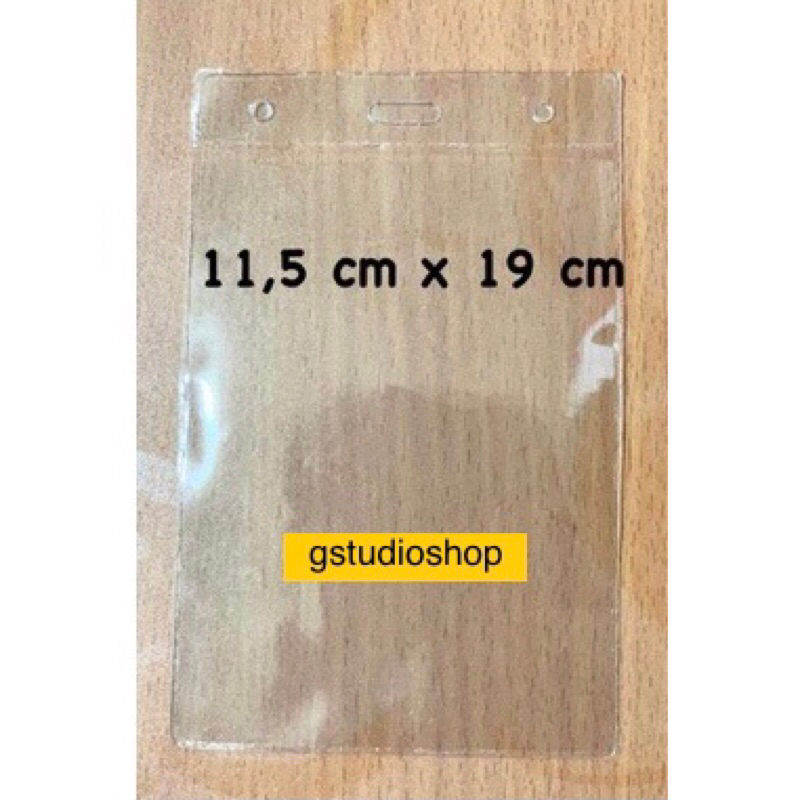 

11,5 x 19 plastik nametag / id card case / plastik tanda pengenal / nametag holder / id card (1pcs)