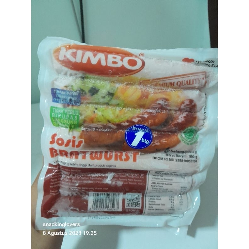 

SOSIS KIMBO BRATWURTS ISI 7 JUMBO