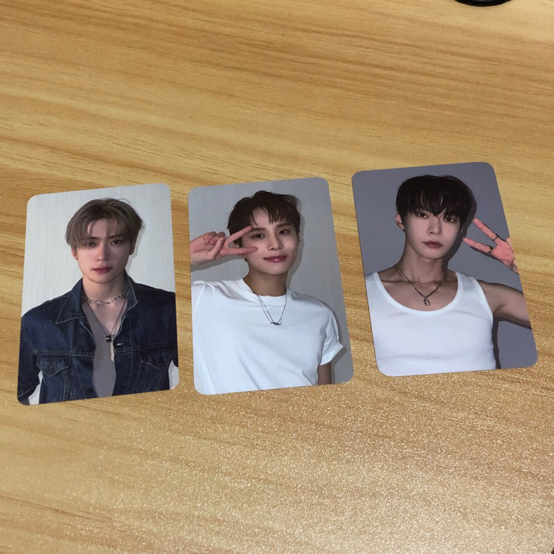 jaehyun jungwoo doyoung djj dojaejung everline fansign pob photocard pc nct nct127 denim jeans jae d