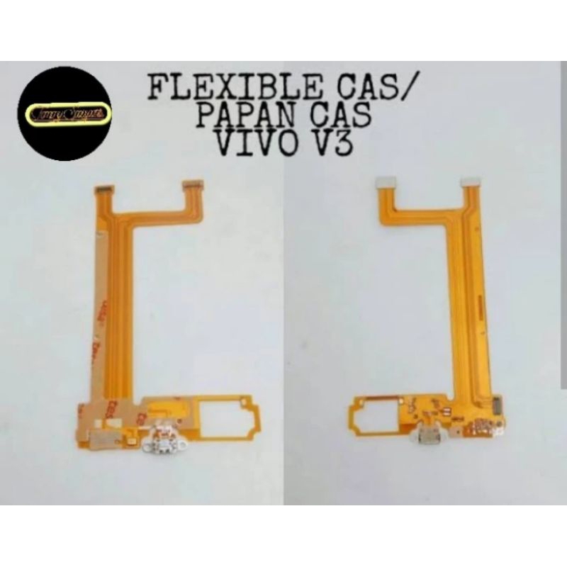 FLEXIBEL FLEXIBLE FLEKSIBEL VIVO V3 CON CONNECTOR KONEKTOR TC CAS CHARGER MIC ORIGINAL