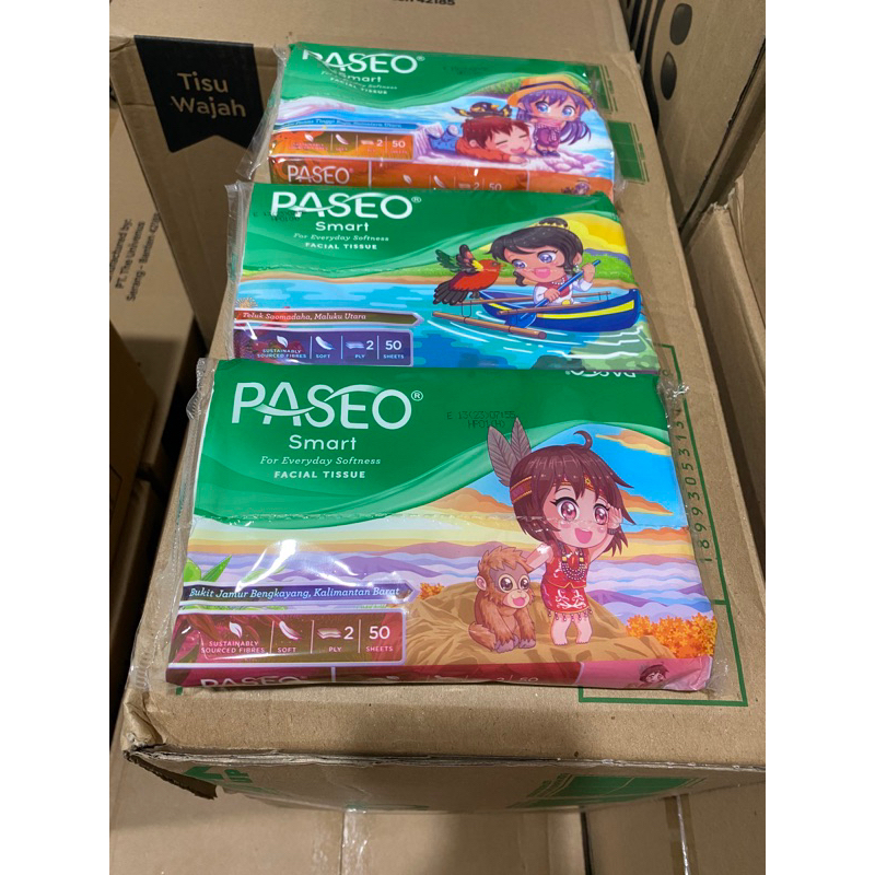 Paseo Smart Travel Pack 50sheets 2ply GRATIS ONGKIR (ShopeePay)