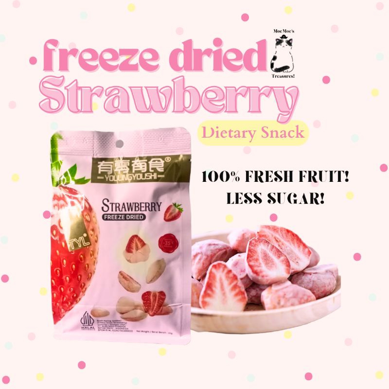 Freeze Dried Strawberry - Dietary Snack Import Buah Kering Stroberi