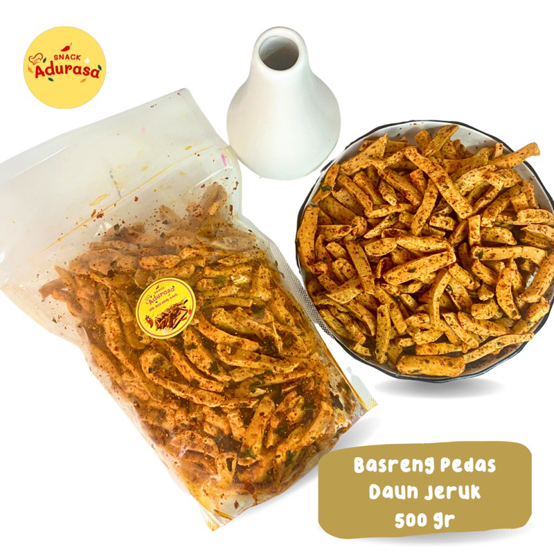 

Basreng Pedas Daun Jeruk 500gr