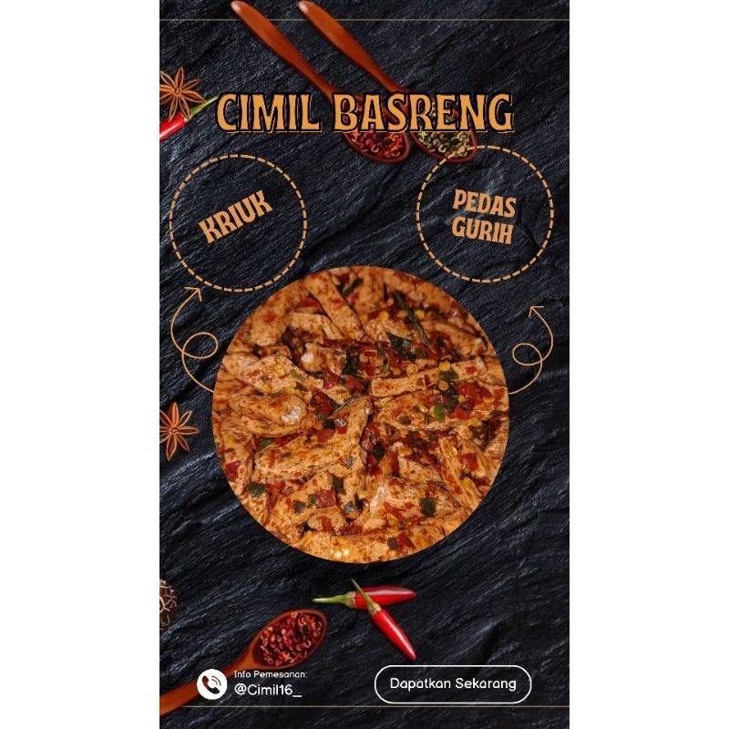 

Basreng viral kiloan extra pedas Daun Jeruk