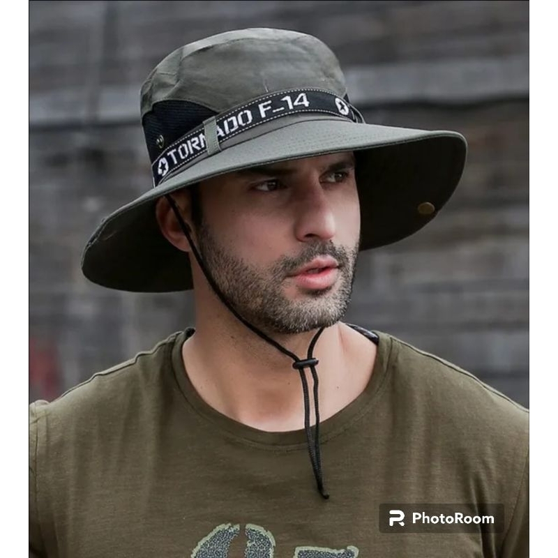 Topi rimba topi gunung lebar pria wanita