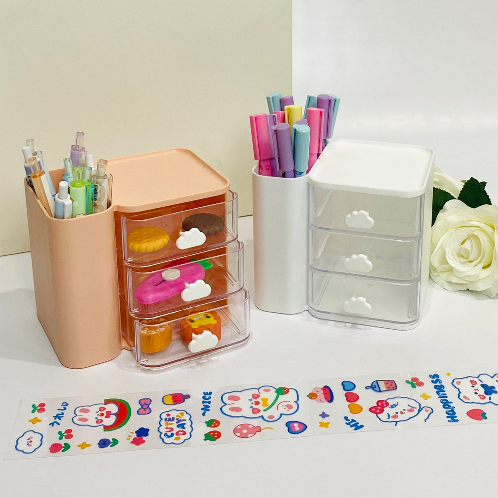 

GRATIS STIKER Pen Stand Laci Stationery Alat Tulis/Desk Set/Stand Alat Tulis