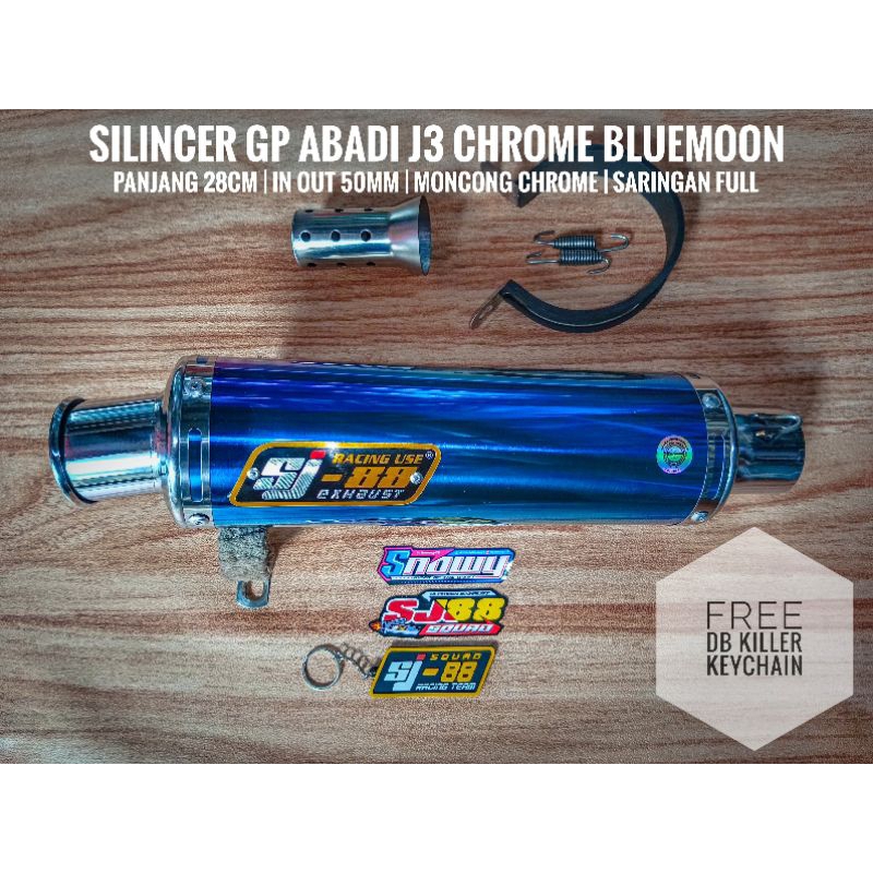 Silincer SJ88 GP Abadi Chrome mix Bluemoon