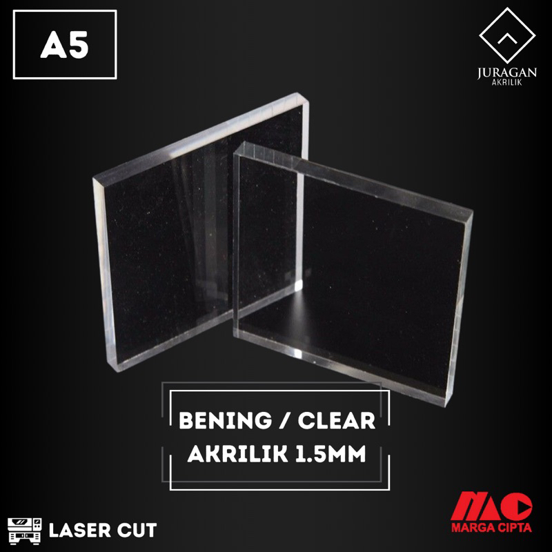 Akrilik  Bening A5  1.5mm