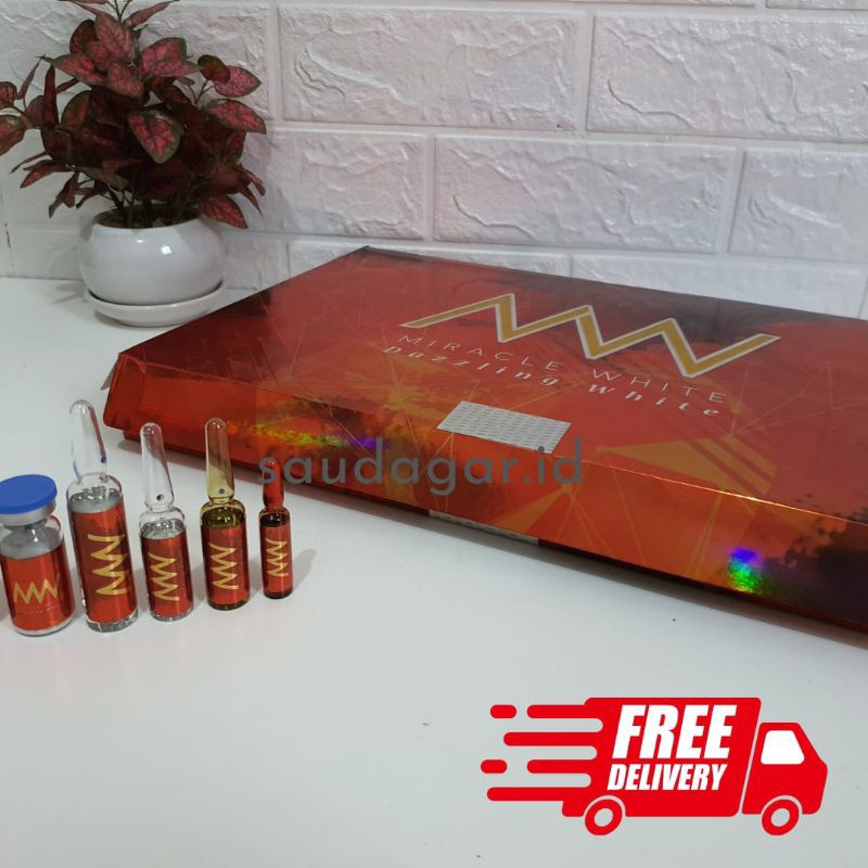 miracle white dazzling miracle white merah box