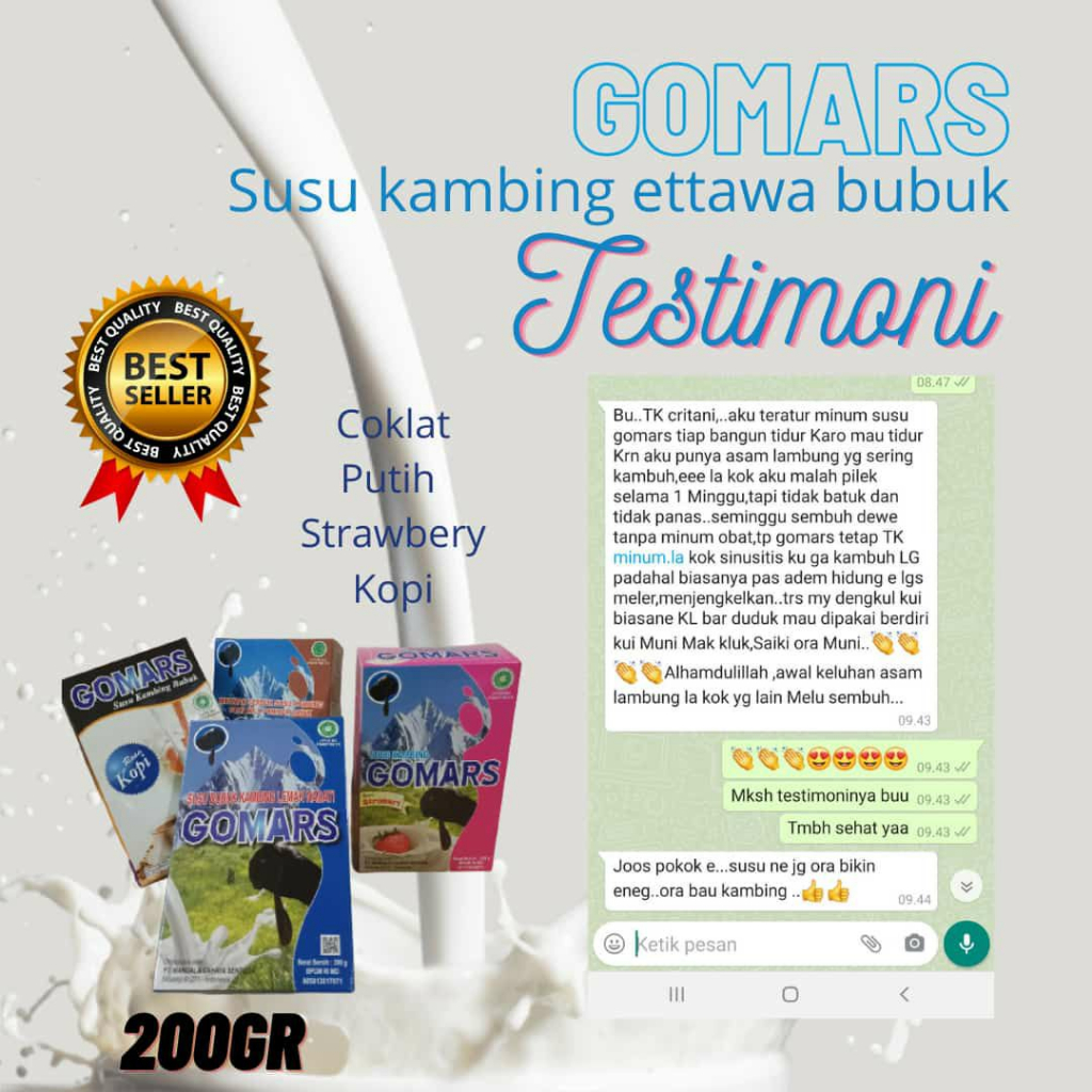 

RB22 GOMARS SASET gomars sachet 1 pack isi 8 saset