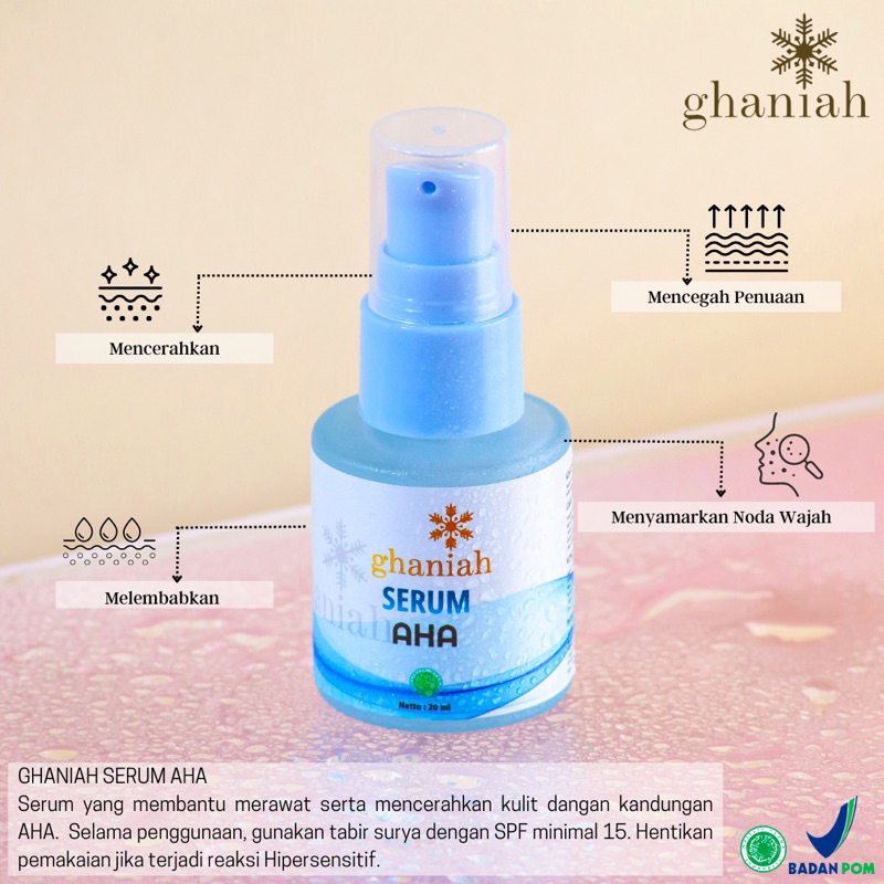 SERUM AHA GHANIAH (SERUM FLEK)-serum flek- skincare flek-obat freckless