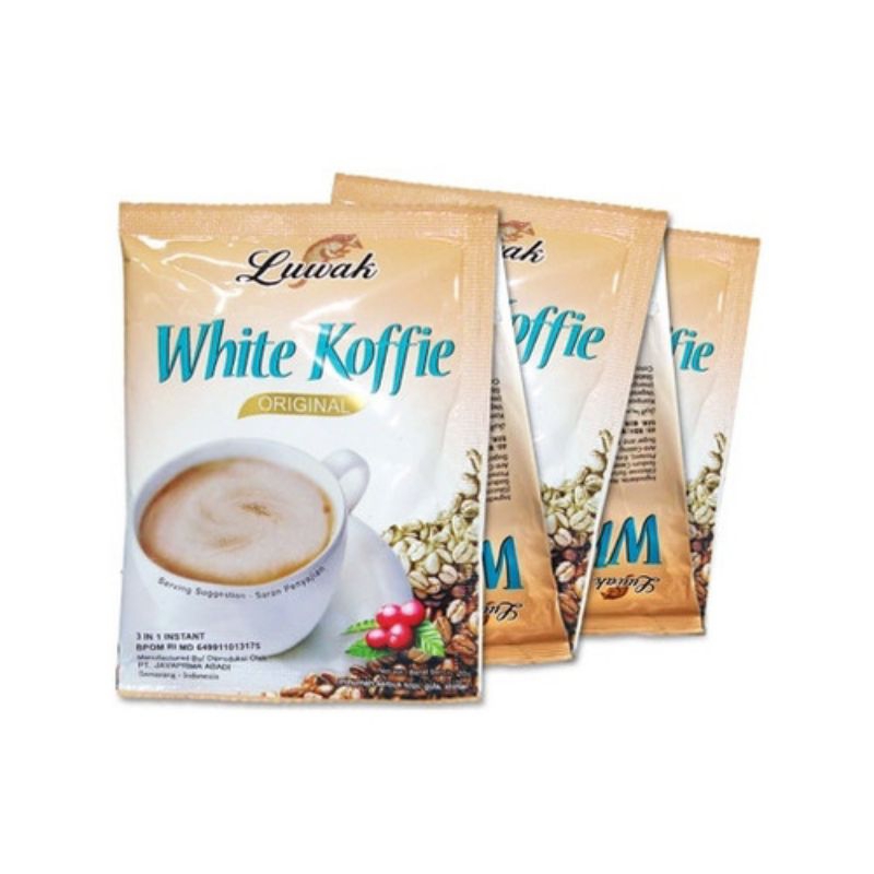 

Luwak White Coffe Harga 1 renceng (10sachet)