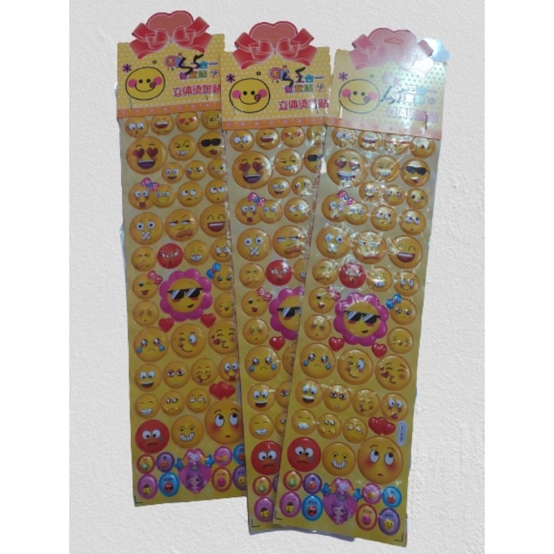 

stiker emoticon timbul ukuran besar stiker prestasi