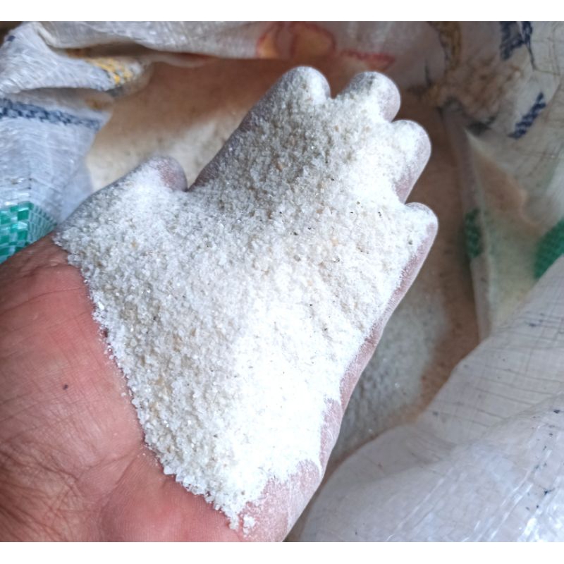 pasir silica putih halus pasir salju hiasan aguarium 500g
