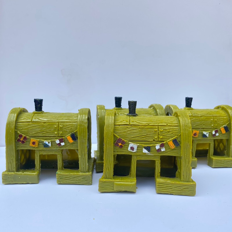 miniatur crusti crap-hiasan aquarium-rumah spongebob-aquascape-asesoris aquarium minimalis