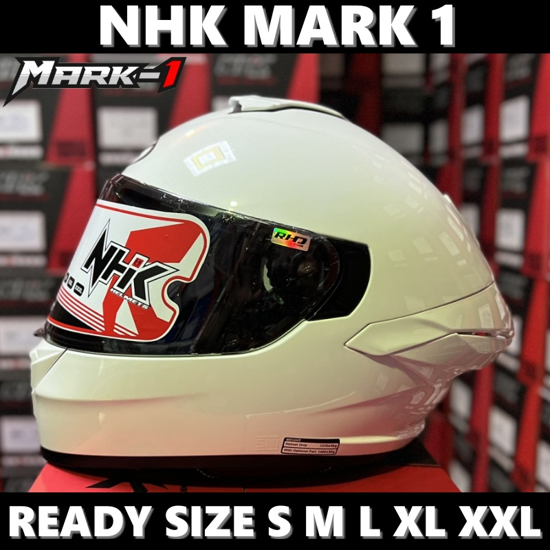 NHK Mark 1 Solid White Single Visor
