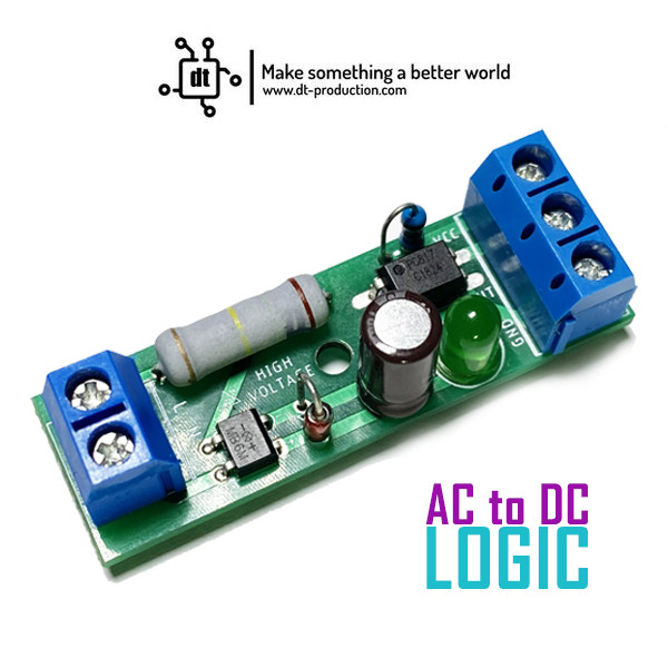 Sensor Deteksi Tegangan AC to DC Logic Optocoupler Isolation Module