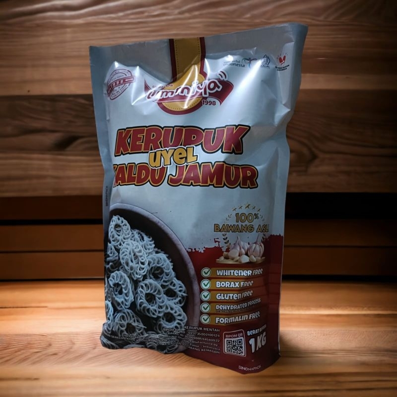 

1000gr//Kerupuk Sehat//Kerupuk BPOM//Kerupuk Uyel Kaldu Jamur//Kerupuk Mentah//Kerupuk Ummiya