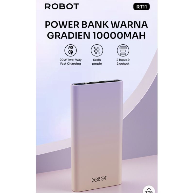 robot rt11 powerbank 10000mah new original