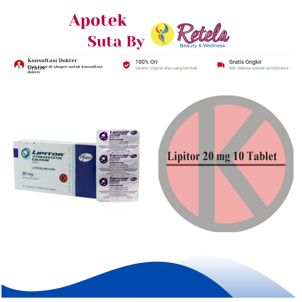 Lipitor 20 mg 10 Tablet