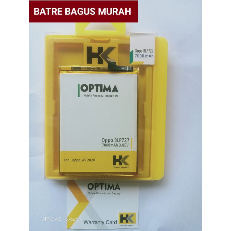 baterai Oppo A5 2020 a9 2020 double power HK 7000mAh baterai handphone original HK bergaransi