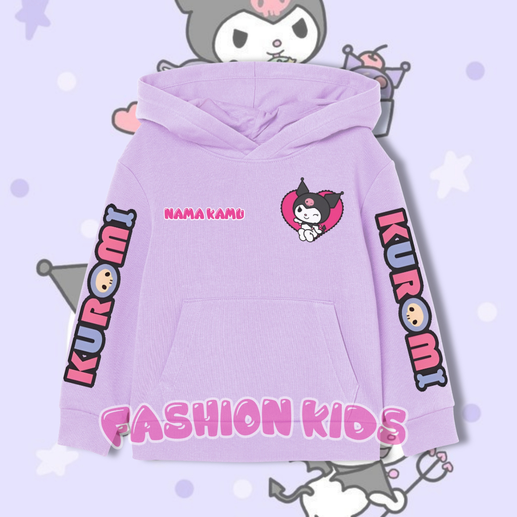 Jaket Hoodie Anak Kuromi / Hoodie Anak Kuromi Terbaru