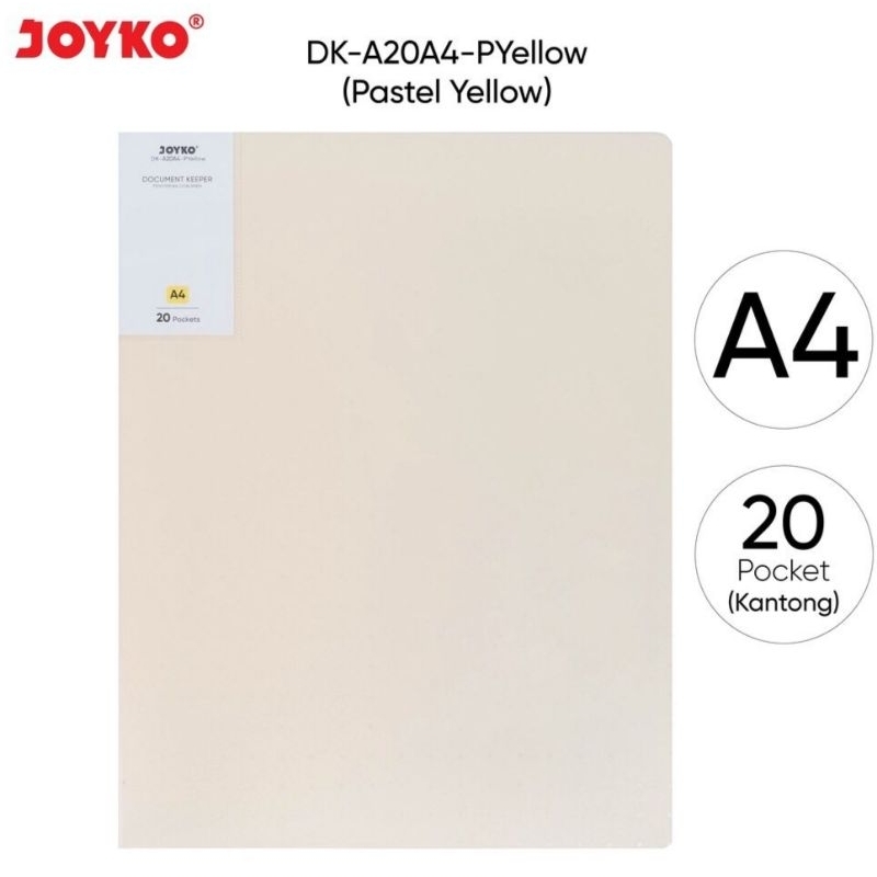 

￼Document Keeper Clear Holder Map File Dokumen Folder Joyko DK Pastel